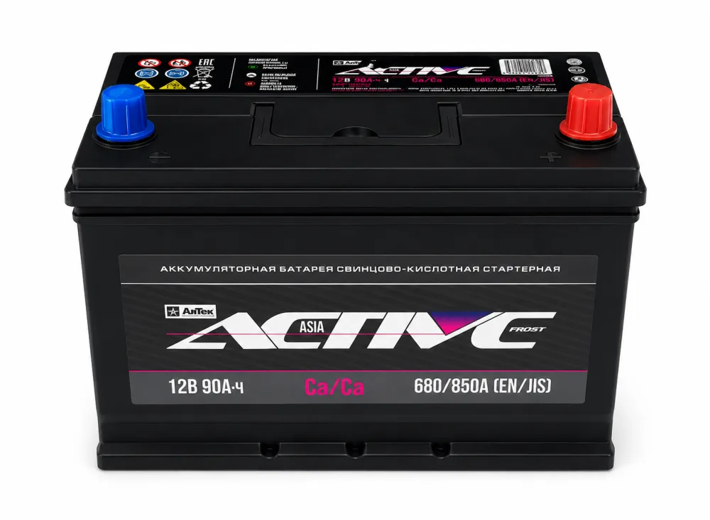 Аккумулятор ACTIVE FROST Asia 105D31L 90 Ач обр. пол. 850А 306х173х220
