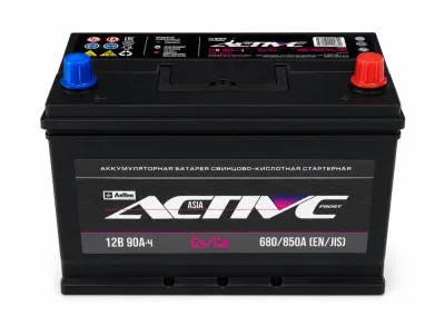 Аккумулятор ACTIVE FROST Asia 105D31L 90 Ач обр. пол. 850А 306х173х220