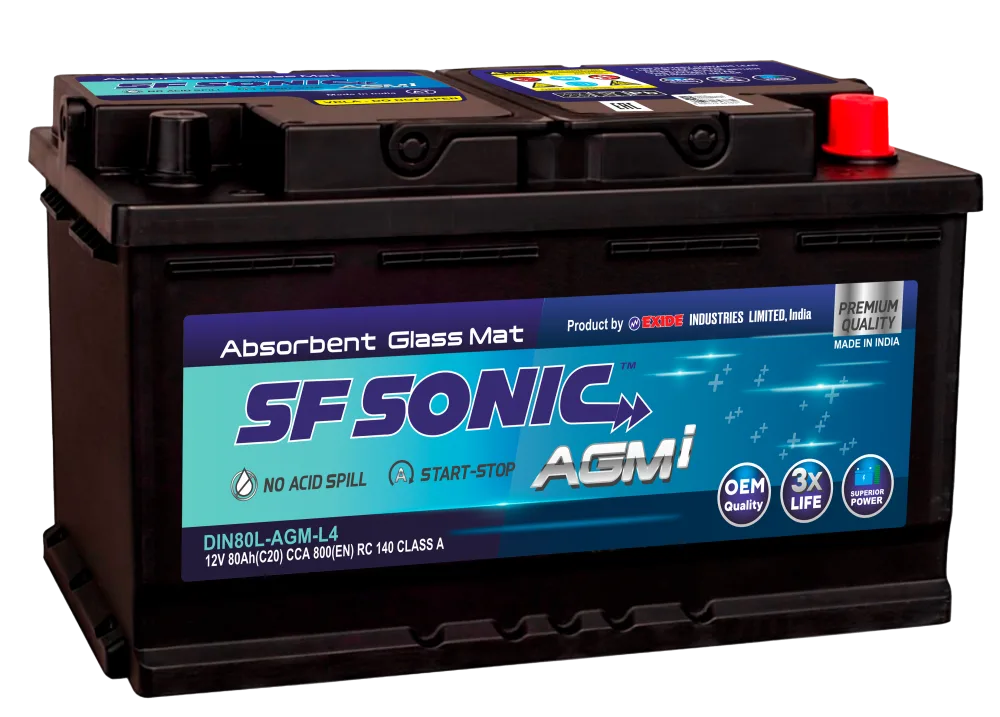 Аккумулятор Exide SF Sonic AGM 80 Ач обр. пол. 800А 315x175x190