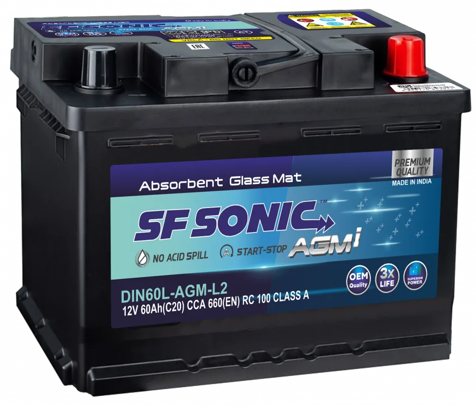 Аккумулятор Exide SF Sonic AGM 60 Ач обр. пол. 660А 242x175x190