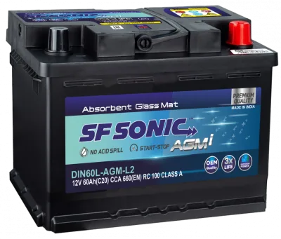 Аккумулятор Exide SF Sonic AGM 60 Ач обр. пол. 660А 242x175x190