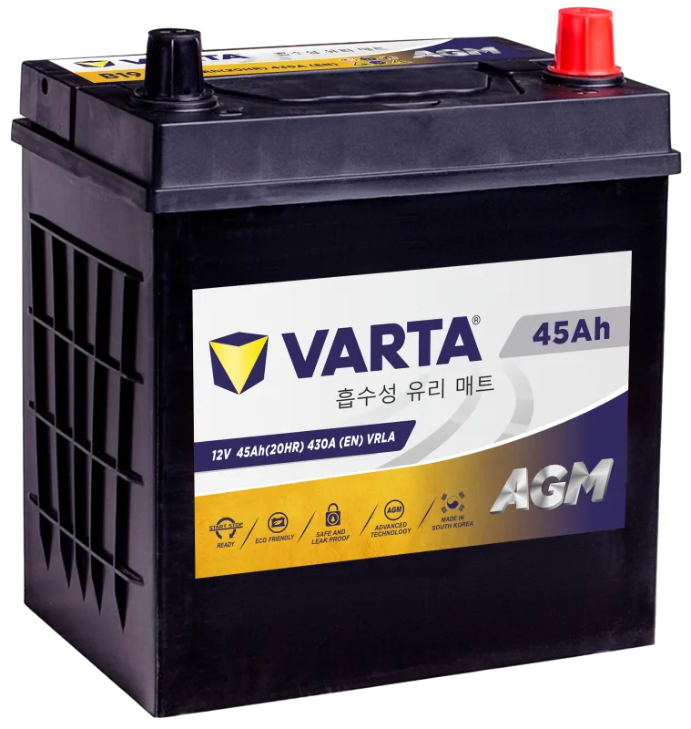 Аккумулятор Varta AGM B19 45 Ач обр. пол. станд. клеммы 430A 187x127x225 (545 401 043) for Vayage