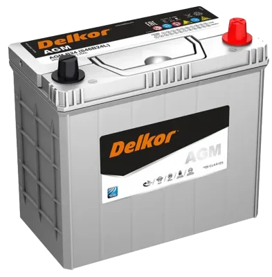 Аккумулятор DELKOR AGM 46B24L 45 Ач обр. пол. 370А 237x127x220