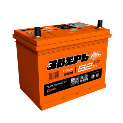 Аккумулятор Зверь Азия Ca+ 110D26L 82 Ач обр. пол. 750А 260х173х220
