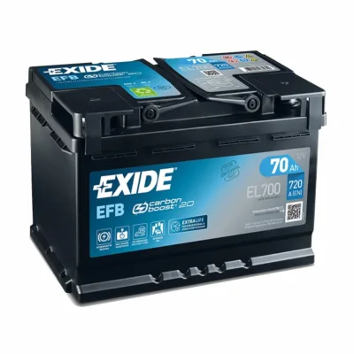 Аккумулятор EXIDE EFB 70 Ач обр. пол. 760А 278x175x190 (EL700) Poland