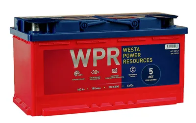 Аккумулятор WPR L5 100 Ач обр. пол. 910A 353X175X190