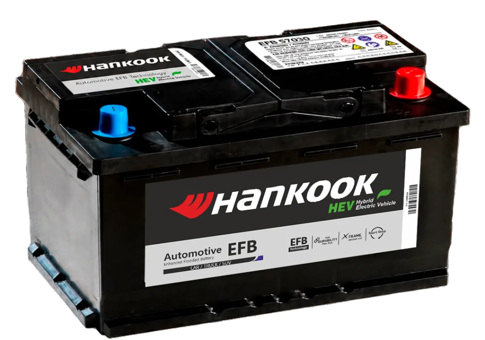 Аккумулятор HANKOOK EFB Start-Stop 70 Ач обр. пол. 760A 278x175x175