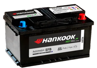 Аккумулятор HANKOOK EFB Start-Stop 70 Ач обр. пол. 760A 278x175x175