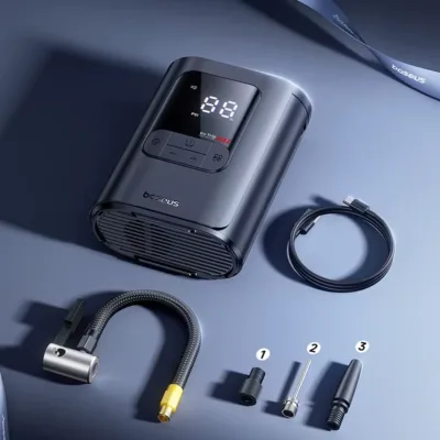Портативный Аккумуляторный компрессор BASEUS 82W с аккумулятором