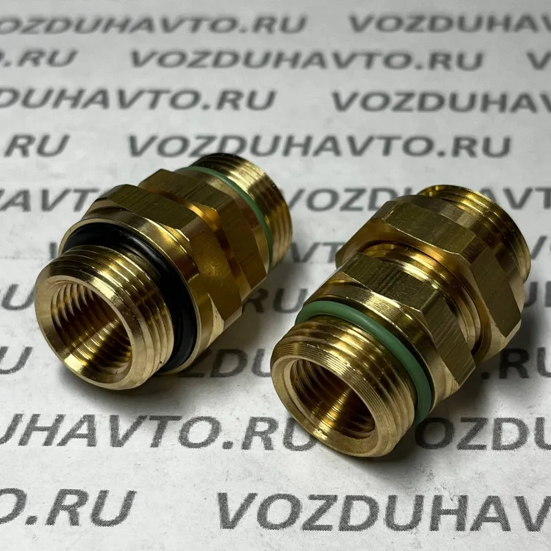 Переходник М22 - М22 ТИСКОН (РОССИЯ) аналог Camozzi D2502 L=39 (Вн М16)