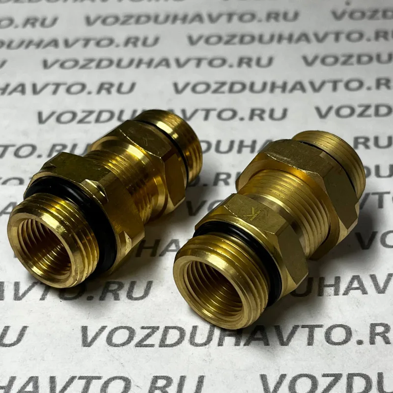 Переходник М22 - М22 Camozzi D2502 L=49,5 (Вн М16)