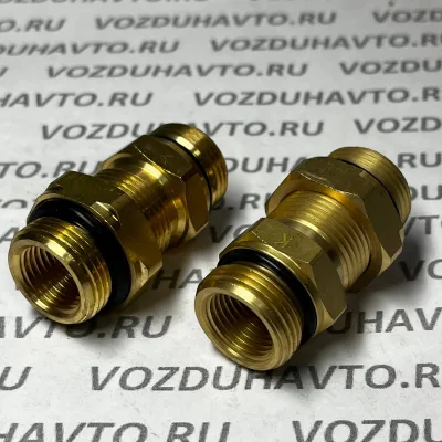 Переходник М22 - М22 Camozzi D2502 L=49,5 (Вн М16)