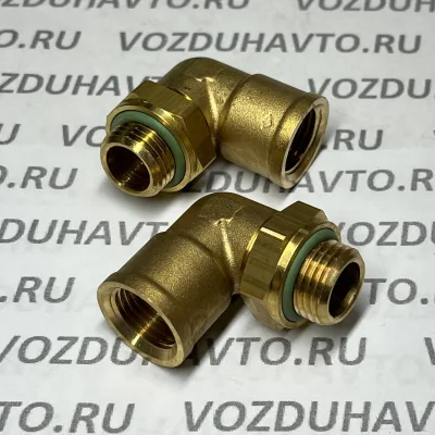 Угольник М16 х М16вн ТИСКОН (РОССИЯ) аналог Camozzi D2022