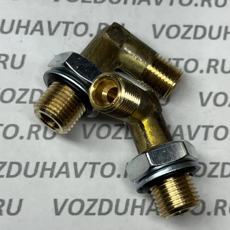 Угольник М16 х М14 (под трубку d-8) в сборе