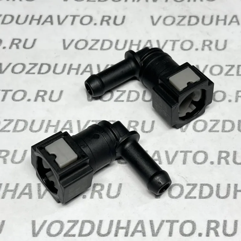 Штуцер топливный D7.89 под трубку 8мм угловой