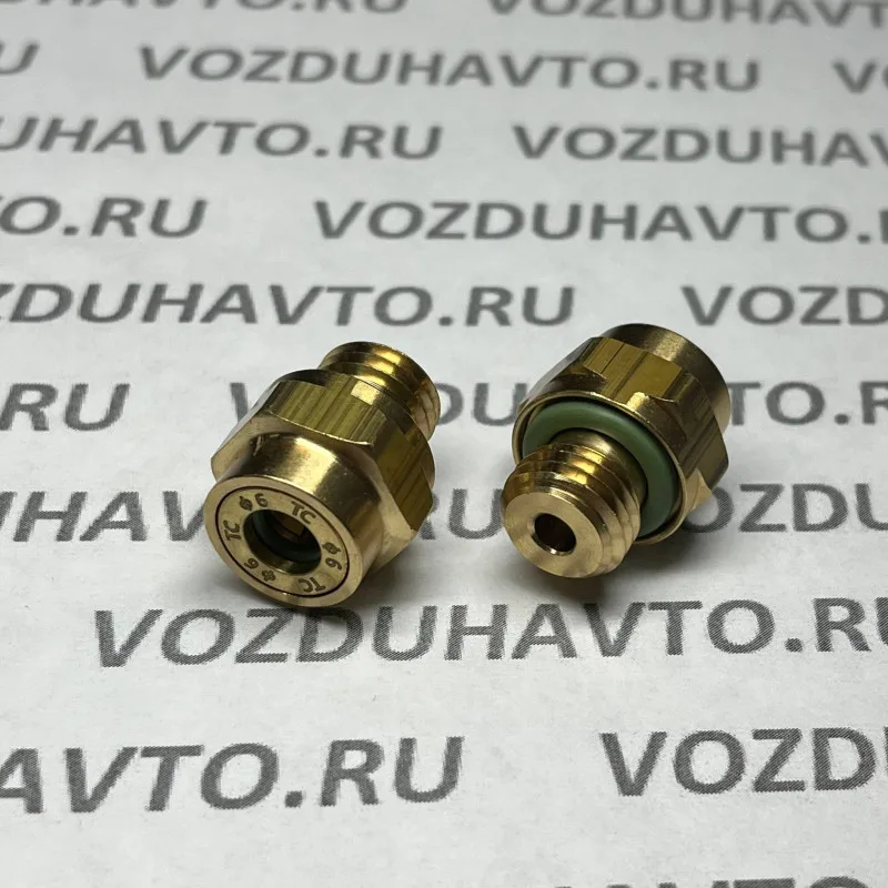 Фитинг прямой 06-М12 ТИСКОН (РОССИЯ) (аналог Camozzi 9512)