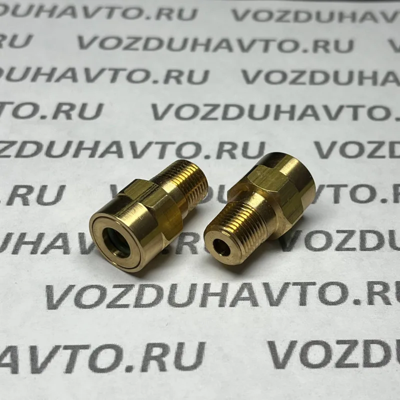 Фитинг прямой 06-1/8 (конус) ТИСКОН (РОССИЯ) (аналог Camozzi 9510 6-02)