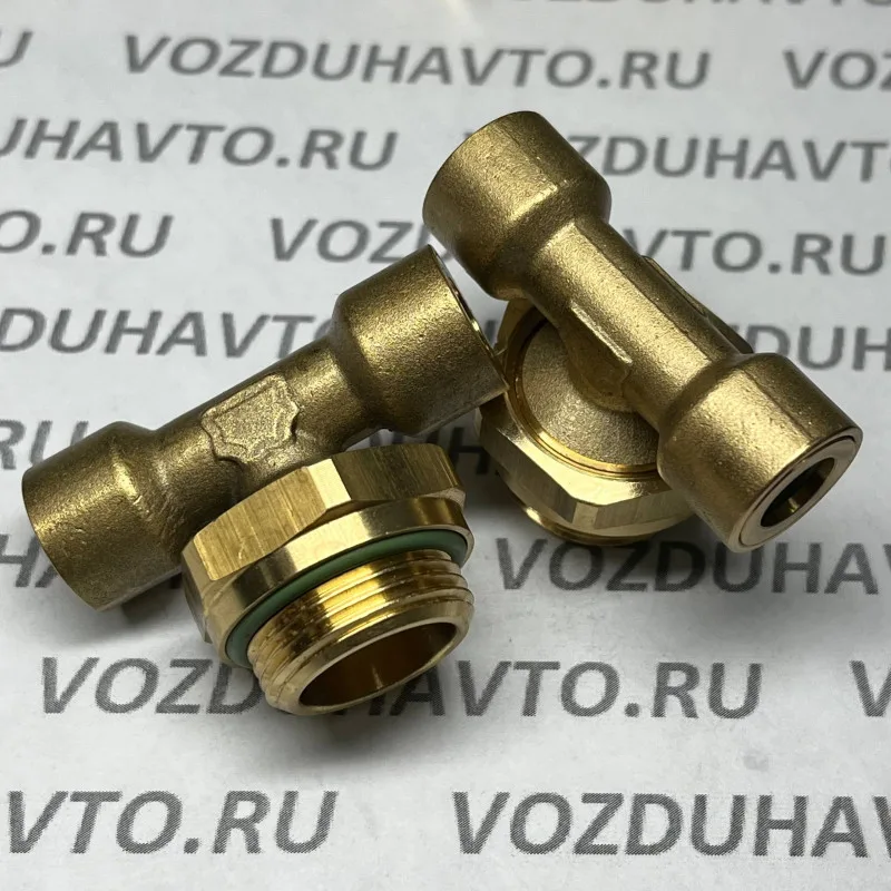 Фитинг тройник 08-М22-08 ТИСКОН (РОССИЯ) (аналог Camozzi 9412)