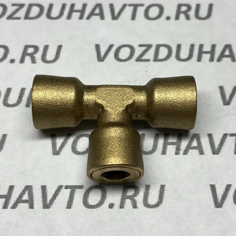 Фитинг тройник 06-06-06 ТИСКОН (РОССИЯ) (аналог Camozzi 9540/D6540)