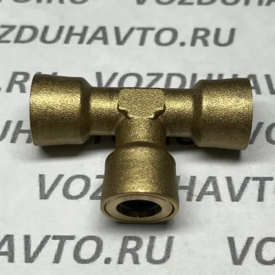 Фитинг тройник 08-08-08 ТИСКОН (РОССИЯ) (аналог Camozzi 9540/D6540)