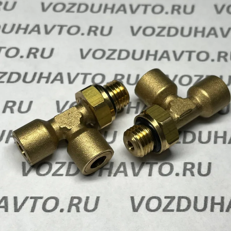Фитинг тройник 06-06-М12 ТИСКОН (РОССИЯ) (аналог Camozzi 9422)