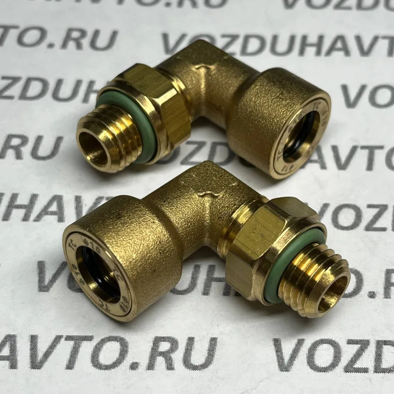 Фитинг угловой 10-М12 ТИСКОН (РОССИЯ) (аналог Camozzi 9502)