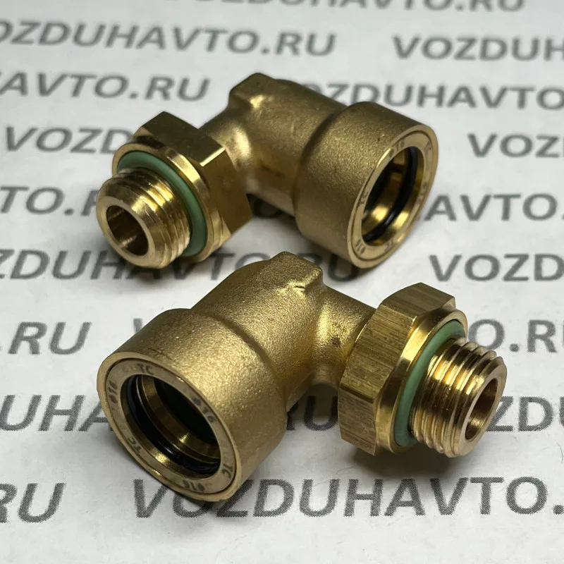 Фитинг угловой 16-М16 ТИСКОН (РОССИЯ) (аналог Camozzi 9502)