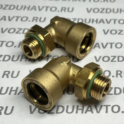 Фитинг угловой 16-М16 ТИСКОН (РОССИЯ) (аналог Camozzi 9502)
