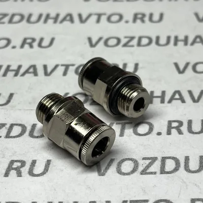 Фитинг прямой 06-1/8 Camozzi 6512