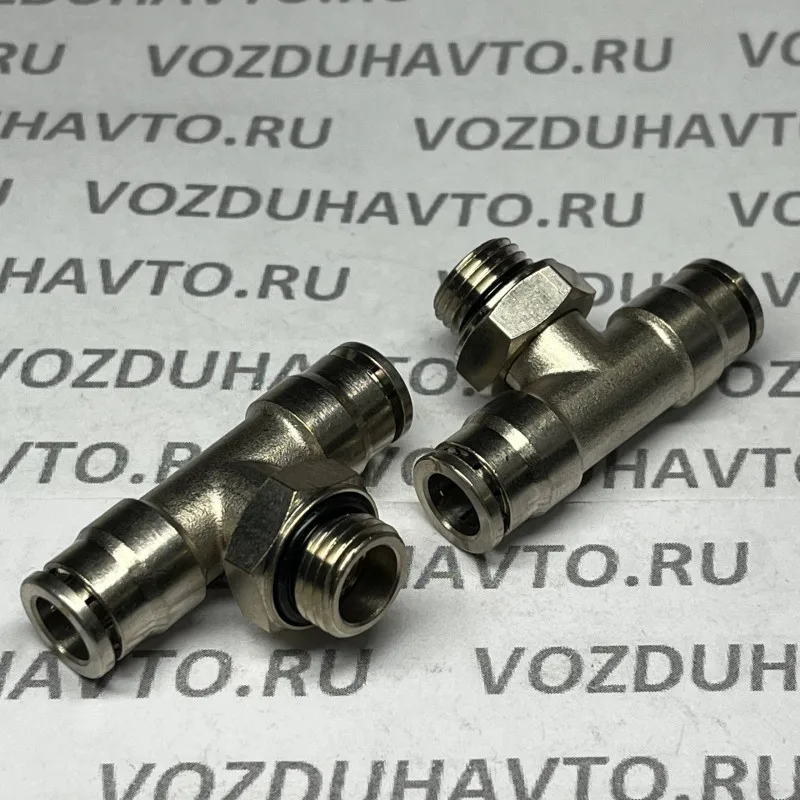 Фитинг тройник 08-1/4-08 Camozzi R6432 цанговый поворотный