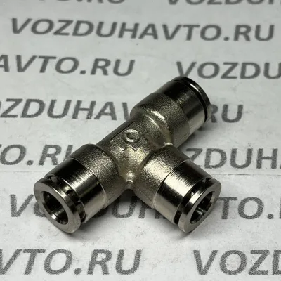 Фитинг тройник 8-8-8 Camozzi 6540 8 Никель