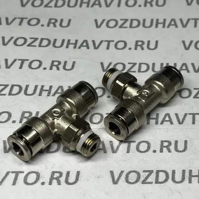 Фитинг тройник 06-1/8-06 поворотный Camozzi S6430