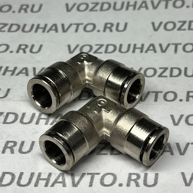 Фитинг угловой 10-10 Camozzi 6550 10 никель