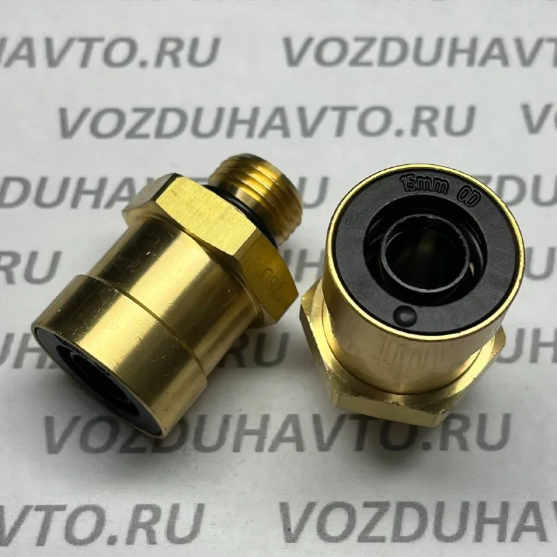 Фитинг прямой 15-М16 Camozzi C9512 (НОВАЯ СЕРИЯ)