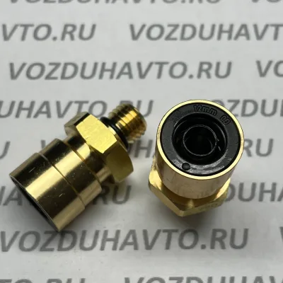 Фитинг прямой 12-М12 Camozzi С9512 (НОВАЯ СЕРИЯ)