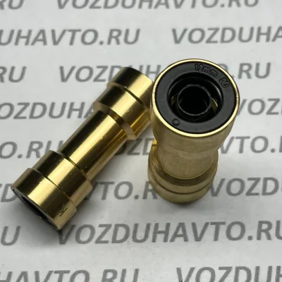 Фитинг прямой 12-12 (соеденитель) Camozzi C9580 (НОВАЯ СЕРИЯ)