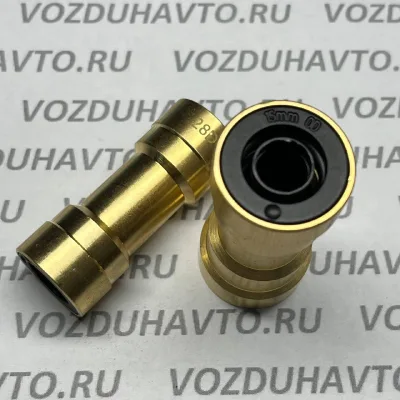 Фитинг прямой 15-15 (соединитель) Camozzi C9580 15-C (НОВАЯ СЕРИЯ)