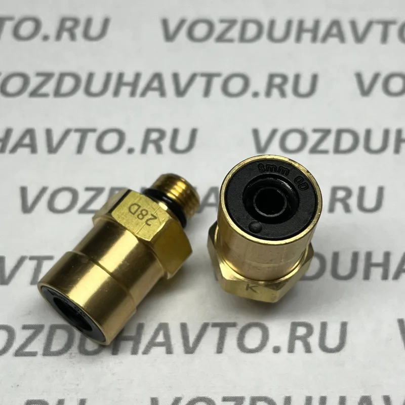 Фитинг прямой 08-М10*1 Camozzi C9512 (НОВАЯ СЕРИЯ)