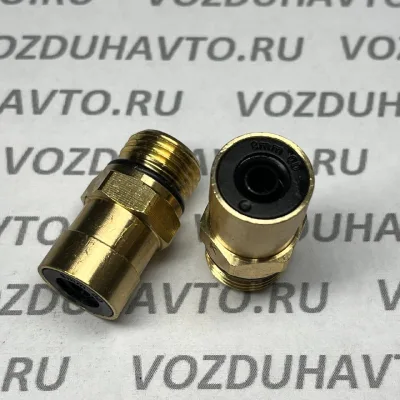Фитинг прямой 08-М16 Camozzi C9512 (НОВАЯ СЕРИЯ)