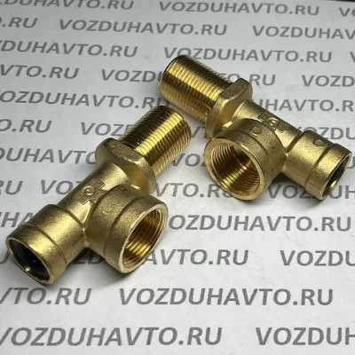 Фитинг тройник 12 -М22вн -М20 длин. резьба Camozzi 9420 (лодочка)