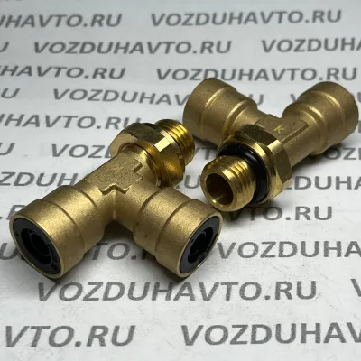 Фитинг тройник 10-10-М16 Camozzi C9422 (НОВАЯ СЕРИЯ)