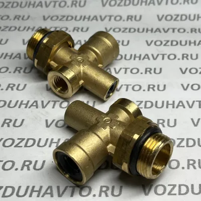Фитинг четверник 12-6-М12вн-М22 Camozzi 9600 (крестообразный)