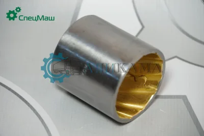 Втулка шкворня поворотного кулака цилиндр.(H-6 см,БРОНЗОВАЯ БИМЕТАЛЛИЧЕСКАЯ,ВЕРТ.НАРЕЗКА) (упак 4 шт