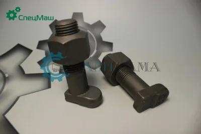 Болт колеса (костыль) МАЗ + Гайка М20х2 мм (класс прочности 10.9) ТЕФЛОН (упак. 10 шт)