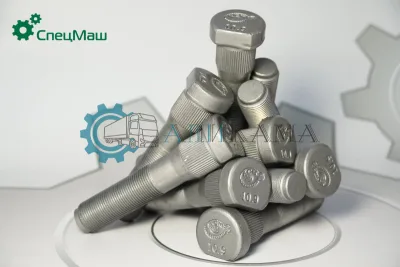 Болт ступицы 6520 (Еврошпилька М22х1,5 L-105 мм, С НАСЕЧКОЙ) задняя, ТЕФЛОН (упак.10 шт)