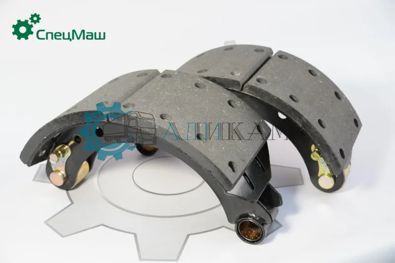 Колодки тормозные МАЗ-5336 (ТОЛЩИНА АРМАТУРЫ=5 мм, шир.=16 см) (КОМПЛЕКТ 2 шт)