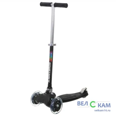 Самокат-кикборд Nov RainBow мкол подростк,60кг,чер 120RAINBOW.BK6